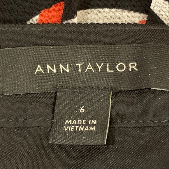 NWOT Ann Taylor Multicolored Poppy Pleated Skirt - Picture 7 of 9